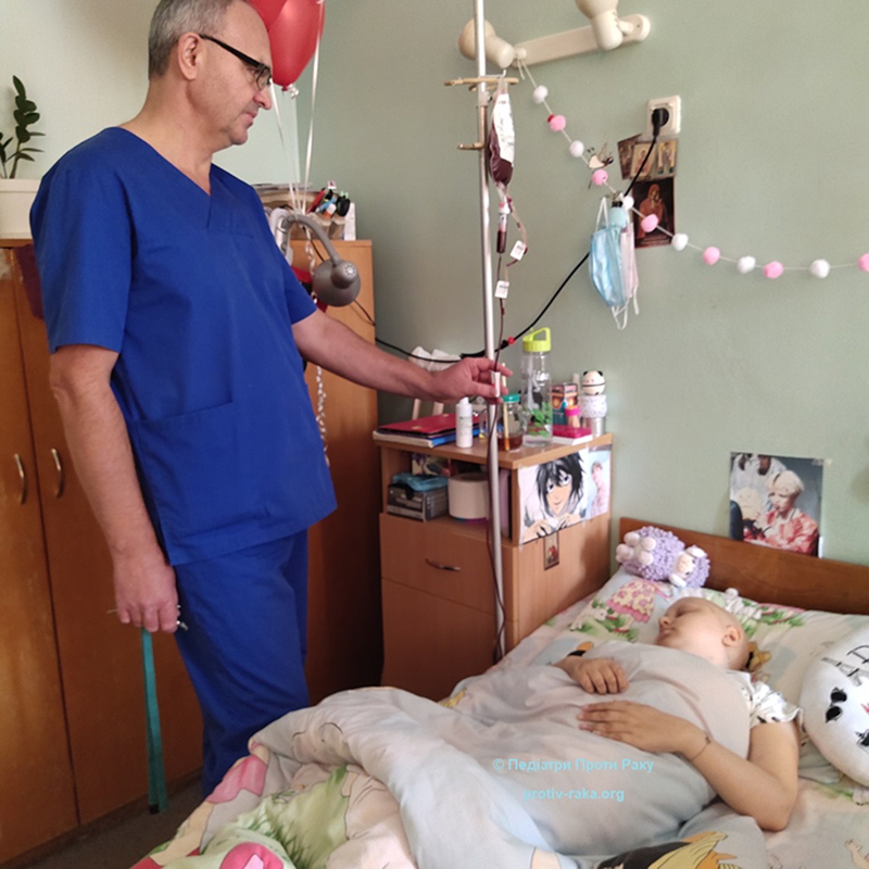 Behandlung im Kinderkrebskrankenhaus in Kiew